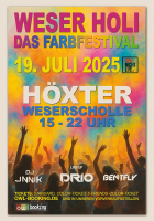 Plakat vom Weser Holifestival
